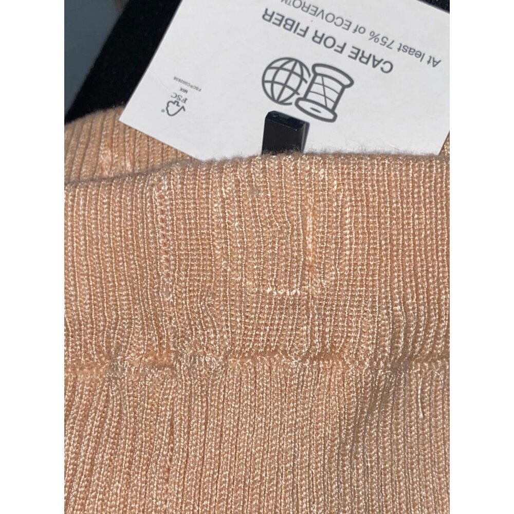 Zara girls Kids pink blush Scalloped Ribbed Knit Shorts 11-12 NWT 152cm soft - Picture 4 of 5